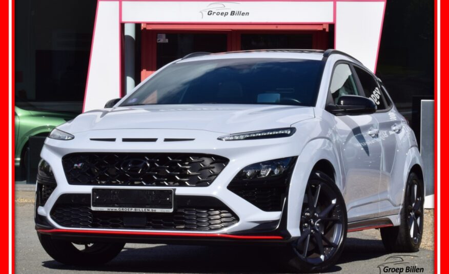 HYUNDAI KONA N 2.0T-GDi 280pk – 1/2 LEDER – NAVI – OPEN DAK – LED – CAMERA – HUD – ELEKTRISCHE ZETELS