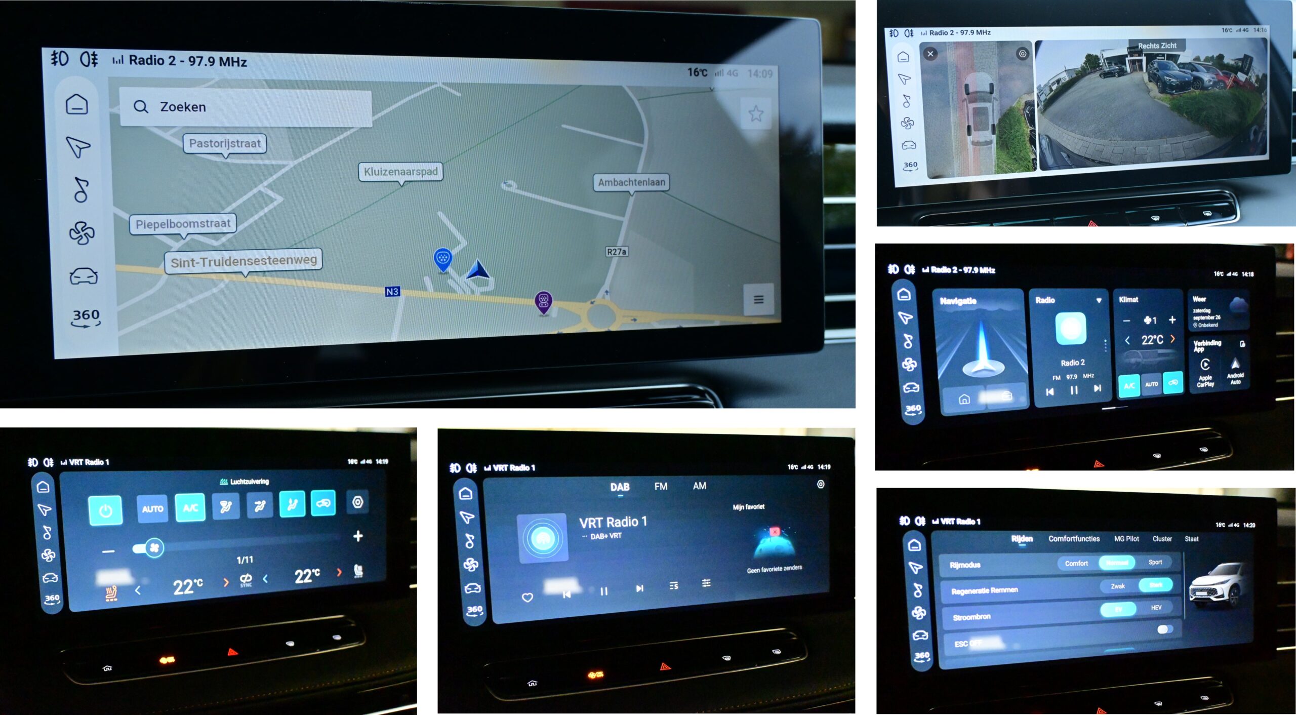 MG HS 1.5Hybrid PHEV 272pk – NAVIGATIE – LEDER – ELEK ZETELS – 360° CAMERA – 0km – NIEUW