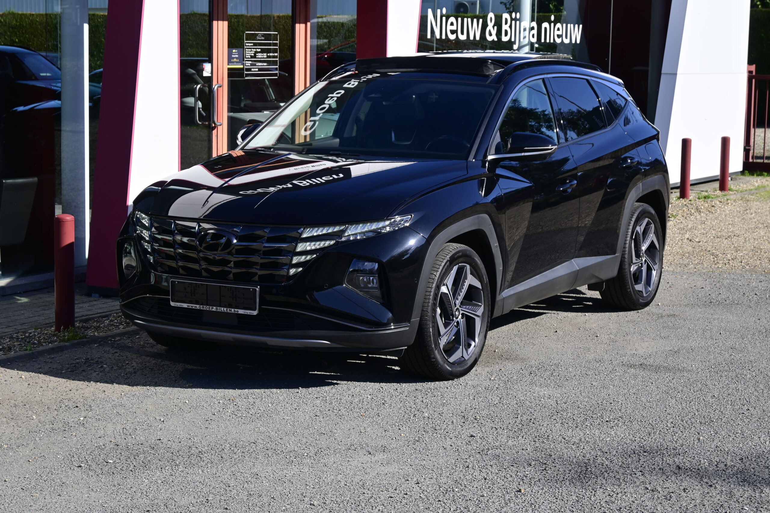 Hyundai Tucson 1.6HEV SHINE – LEDER – NAVI – LED – PANO DAK – ELEK ZETELS – 360° CAMERA – GARANTIE